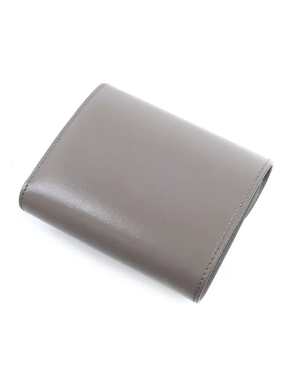 Celine Triomphe Small Full Flap Wallet Trifold Pebble